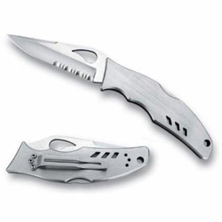 SPYDERCO Spyderco by05ps Flight Stainless Combination Edge Knife by05ps